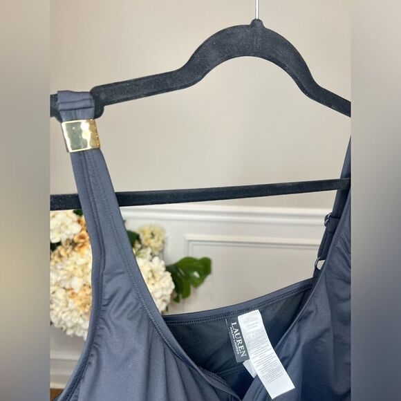 NWT Lauren Ralph Lauren black one piece bikini - Picture 4 of 6